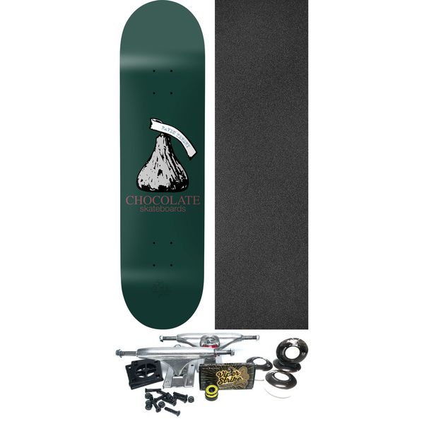 Chocolate Skateboards Raven Tershy Kiss Skateboard Deck - 8.37" x 32" - Complete Skateboard Bundle